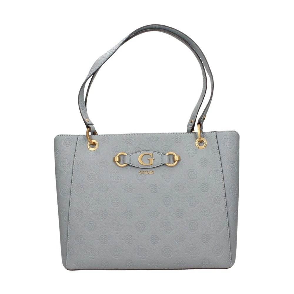 Guess Heldere Blauwe Winkel Tas Tote Izzy Blue Dames