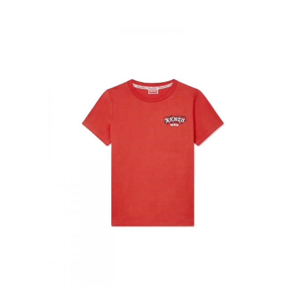 Kenzo Bomull T-shirt Orange, Dam