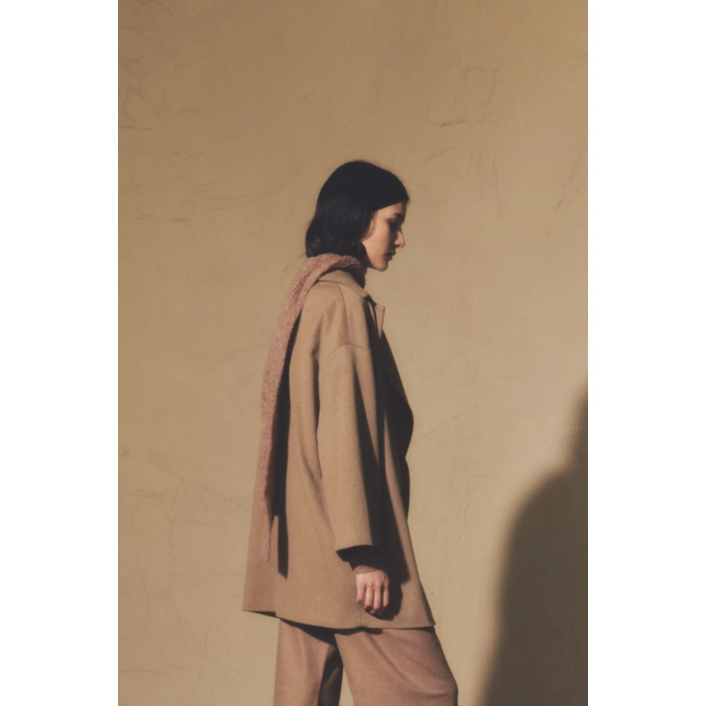 Cortana Dan Cashmere Zijden Sjaal Beige Dames
