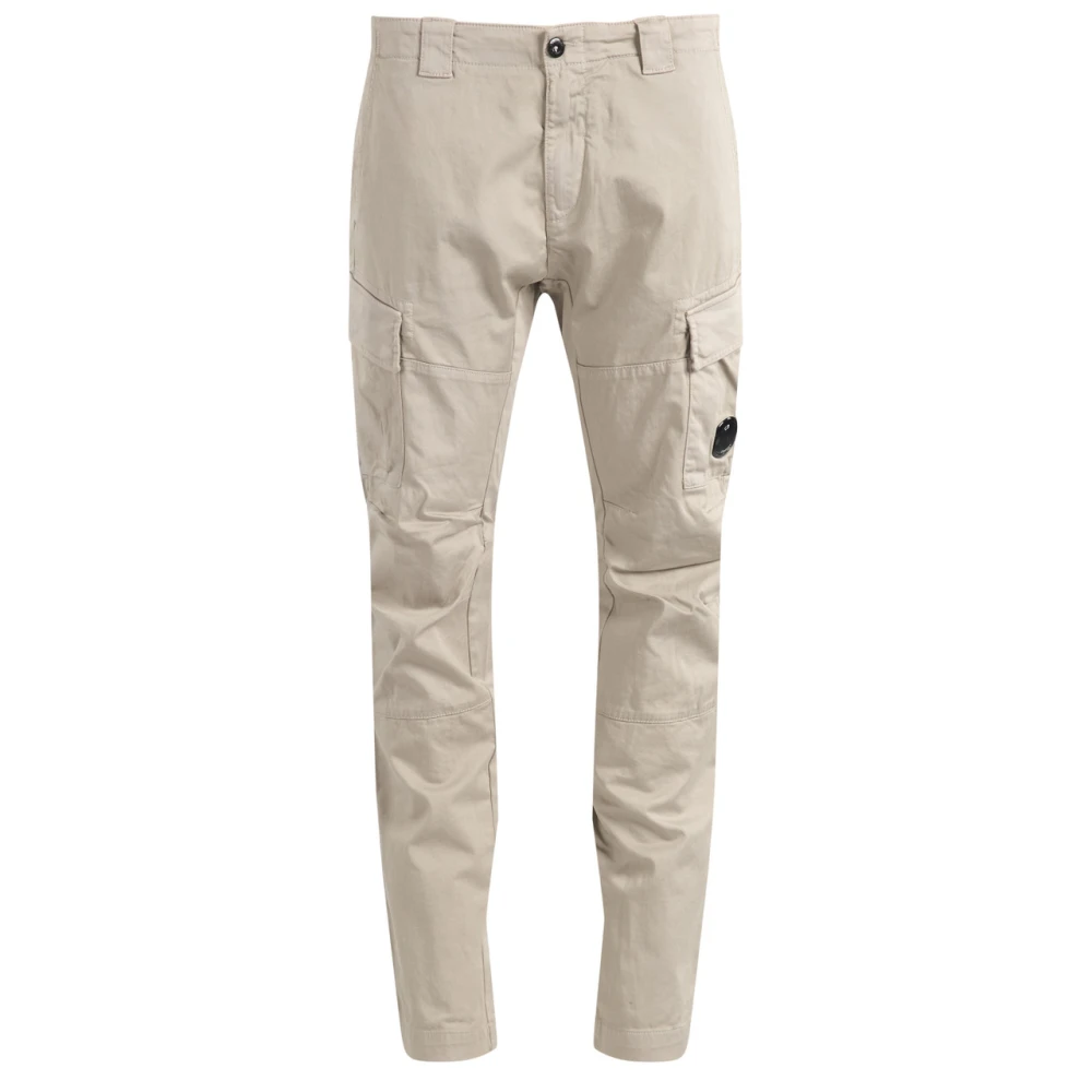 C.p. Company Men's Beige Slim-Fit Trousers, M, Cargo Trousers