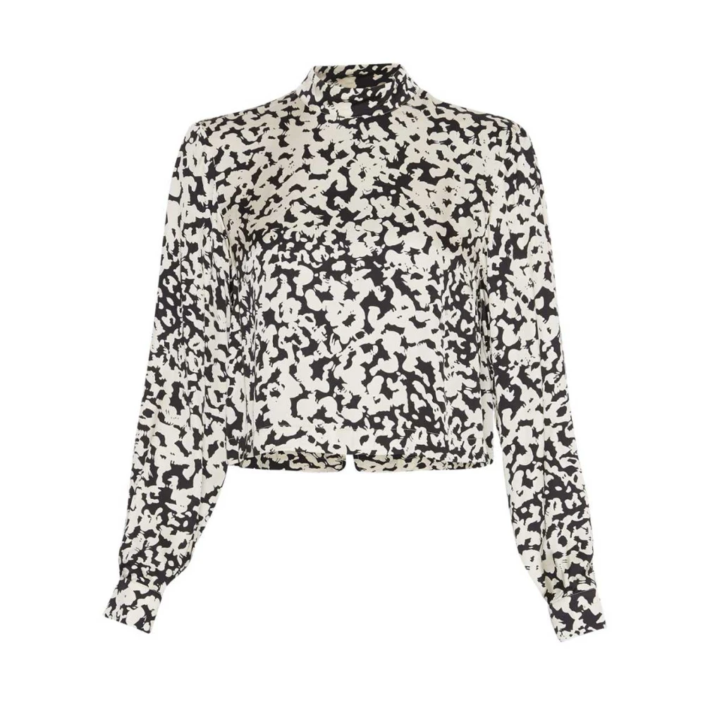 Moss copenhagen Abstract Print Blouse Naime Irida White Dames