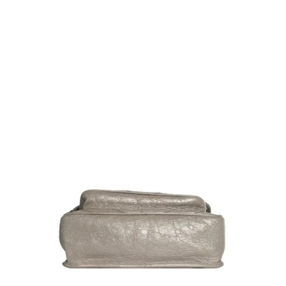 Yves Saint Laurent Vintage Pre-owned Leather shoulder-bags Gray Dames