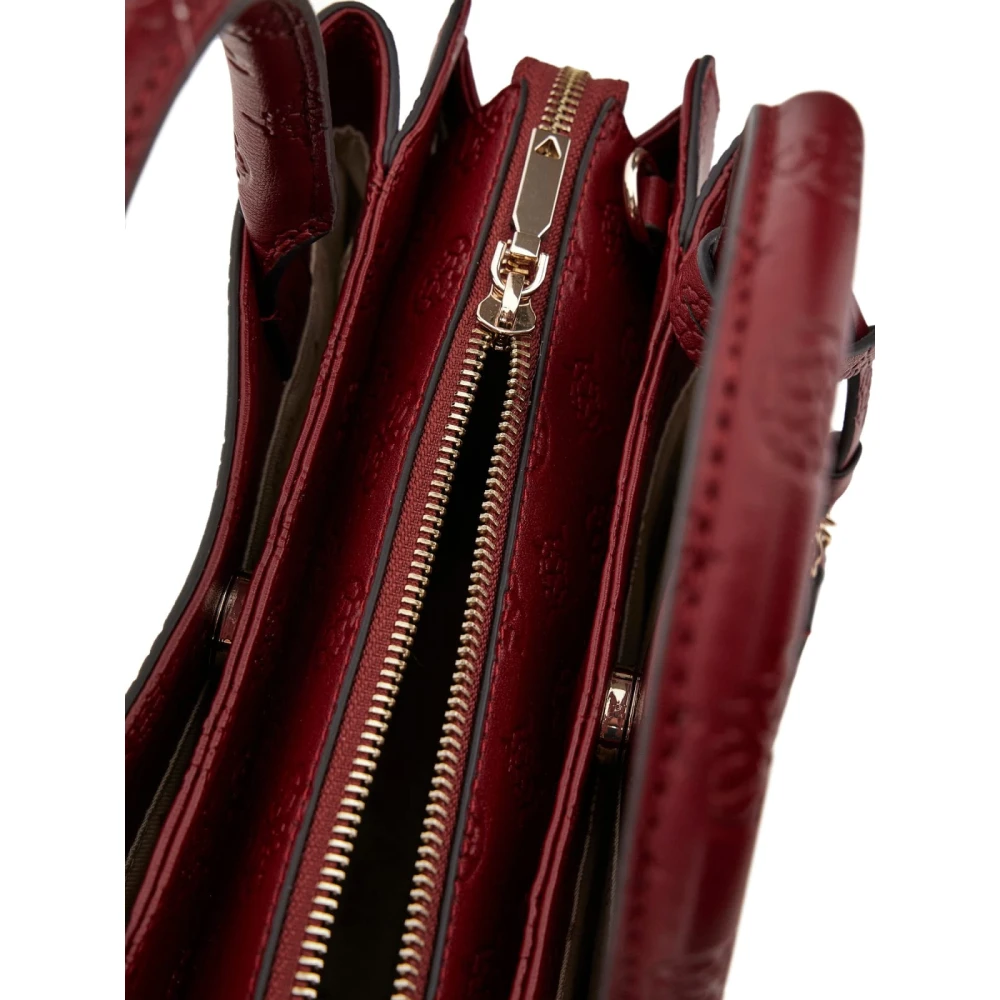 Guess Stijlvolle Schoudertas Claret Satin Red Dames