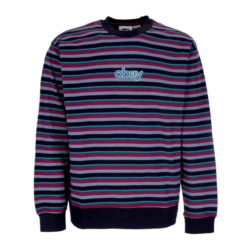 Obey Multicolor Specialty Fleece Crewneck Sweatshirt Black - Male - Sweatshirts - Xl - Sweatshirts & Hoodies