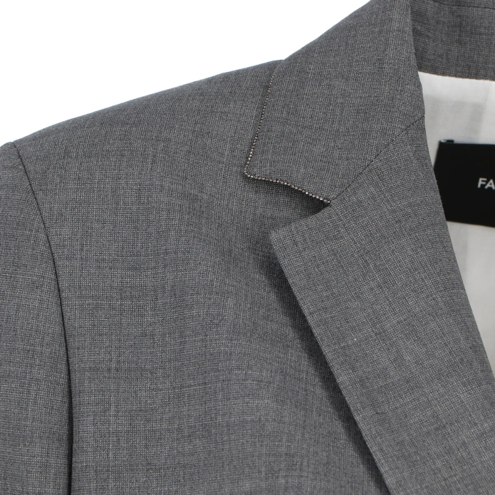 Fabiana Filippi Elegante Blazer voor Vrouwen Gray Dames