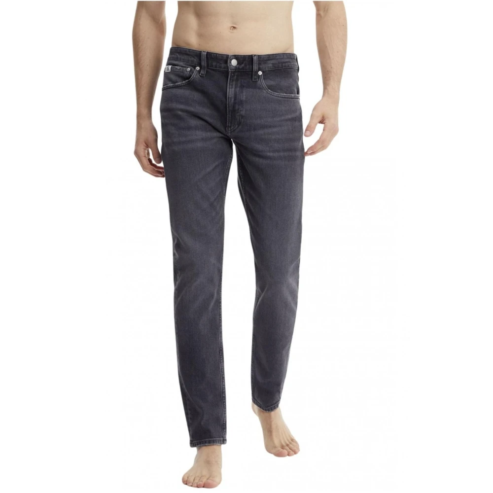 Calvin Klein Slim Fit Donkere Denim Jeans Gray Heren