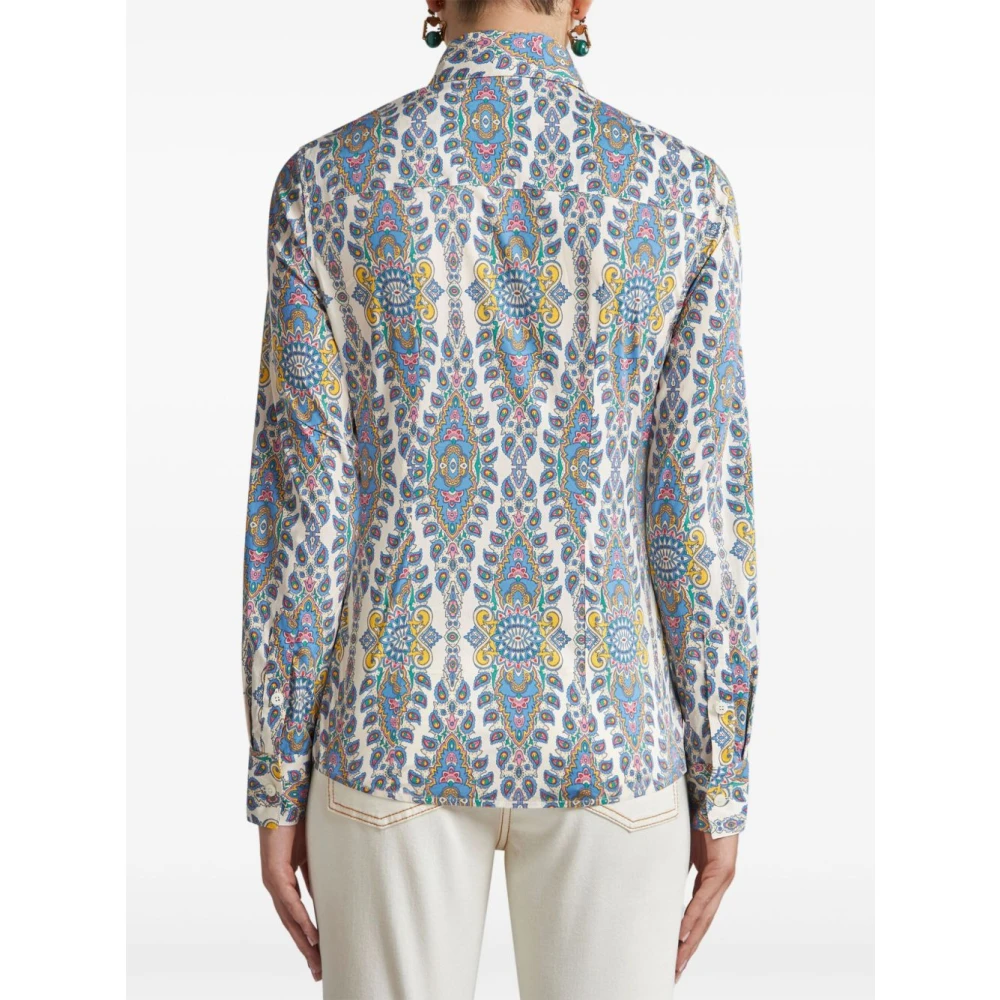 ETRO Multicolor Overhemd met Knoopsluiting en Dartdetails Multicolor Dames