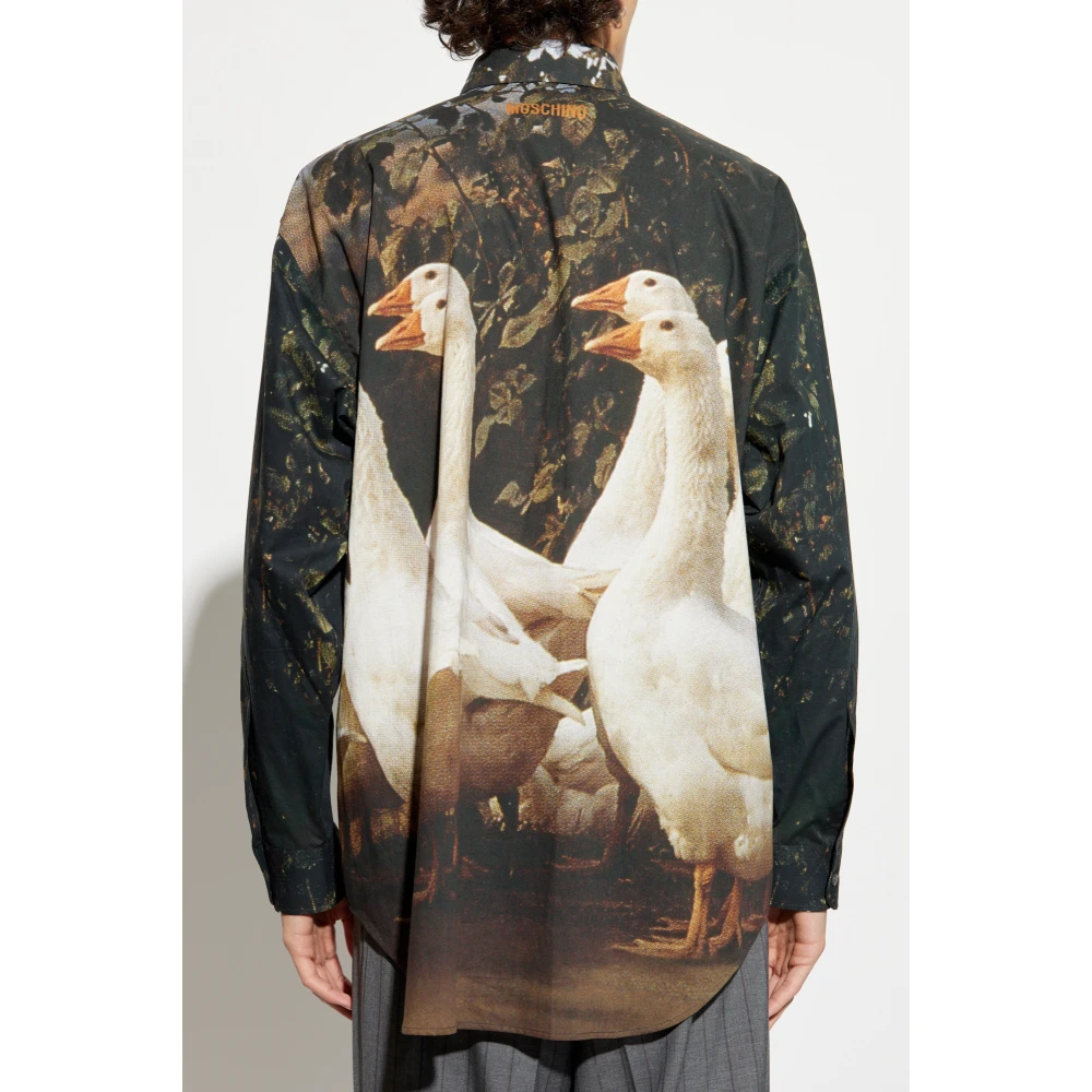 Moschino Shirt met dierenmotief Multicolor Heren