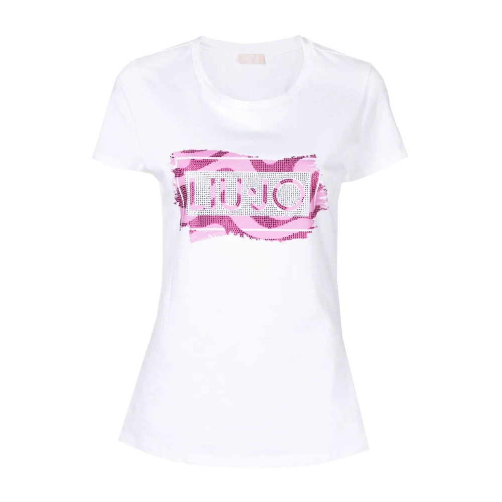 Liu Jo T-shirts en Polos met dierenprint White Dames