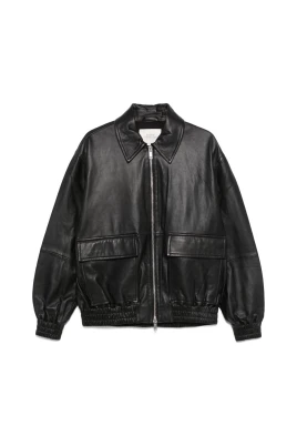 Svart Oversized Dragkedja Jacka