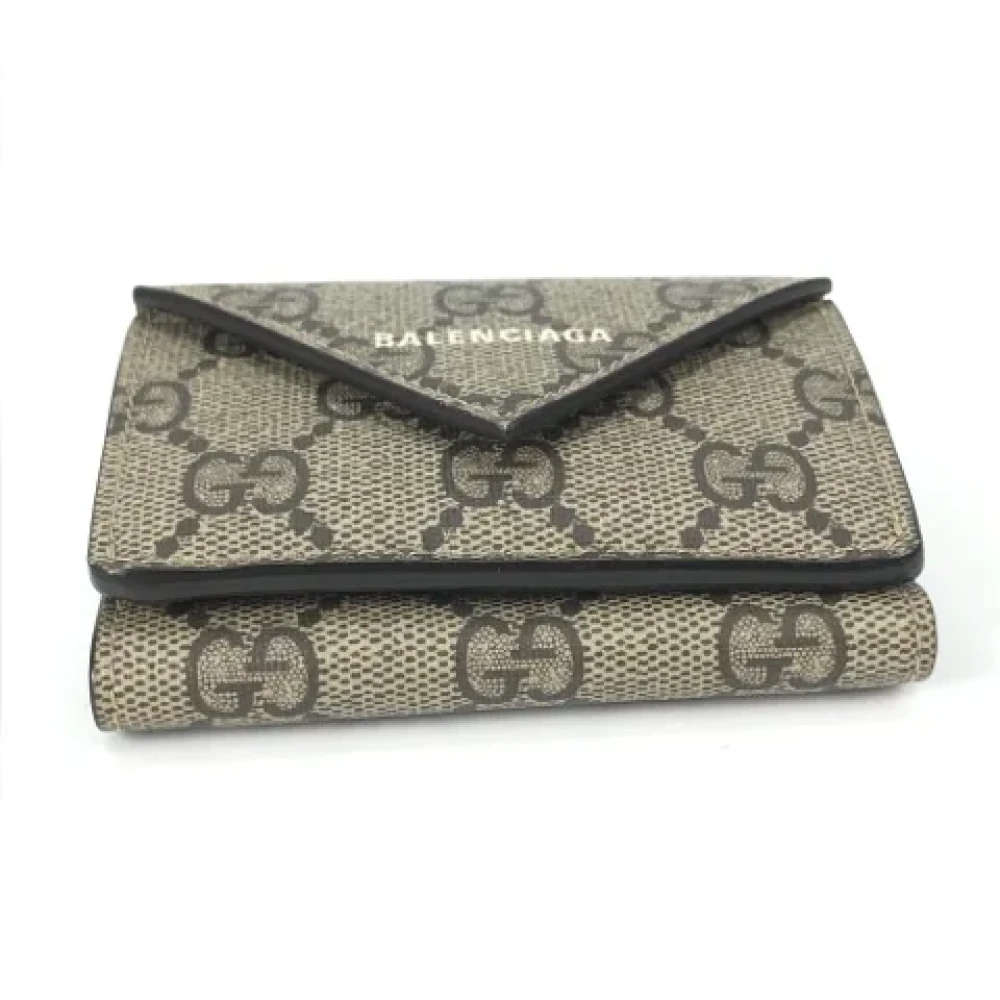 Gucci Vintage Pre-owned Canvas wallets Beige Dames