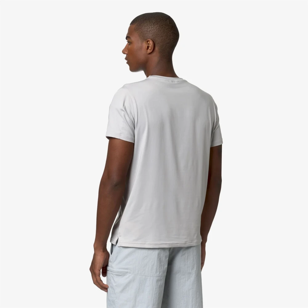 K-way Stijlvolle T-Shirt en Polo Collectie Gray Heren