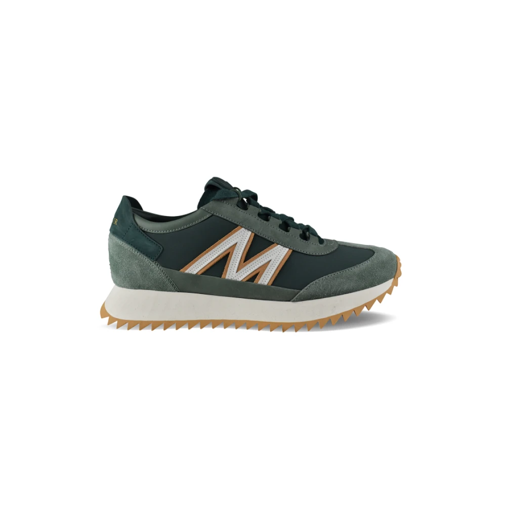 Moncler Pacey2 Suède & Nubuck Sneakers Heren Schoenen Groen