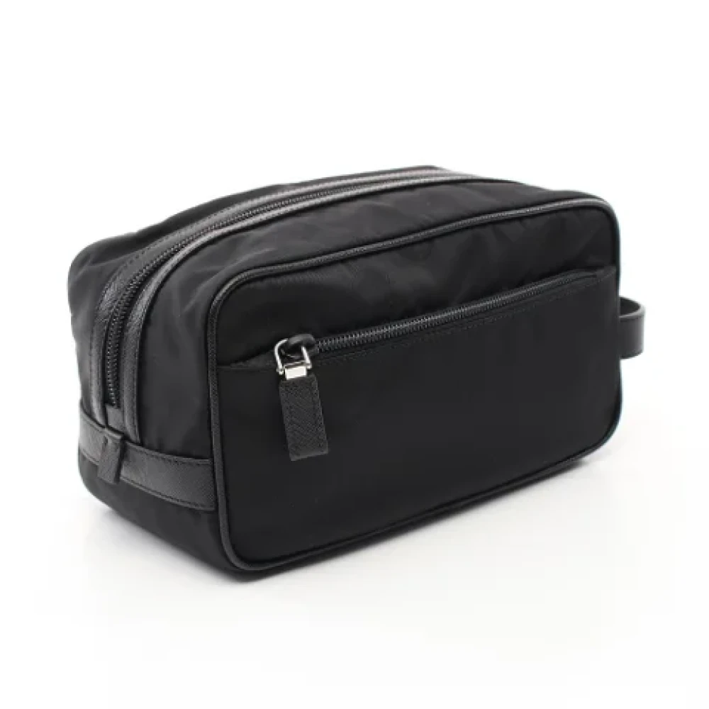 Prada Vintage Pre-owned Leather prada-bags Black Heren