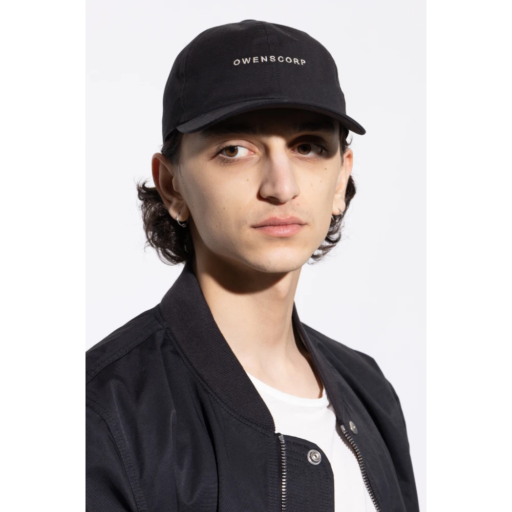 Rick Owens Baseballpet Black Unisex