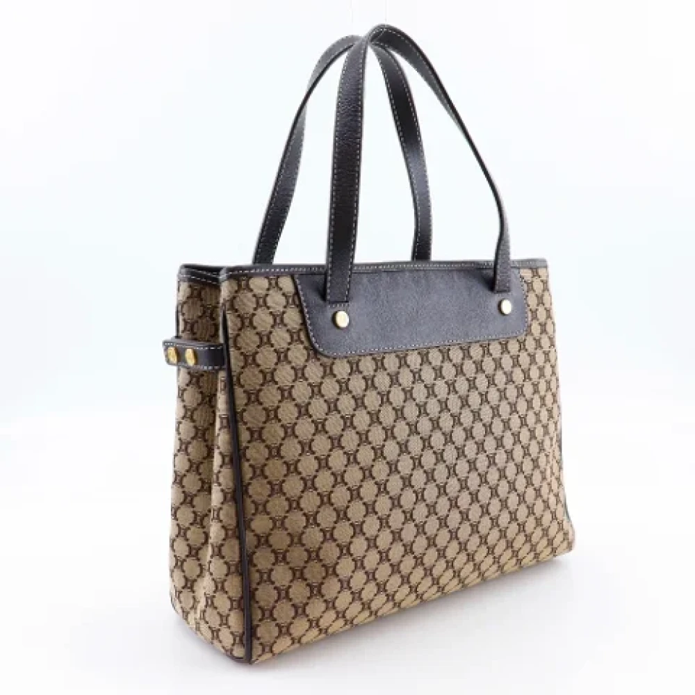 Celine Vintage Pre-owned Canvas handbags Brown Dames