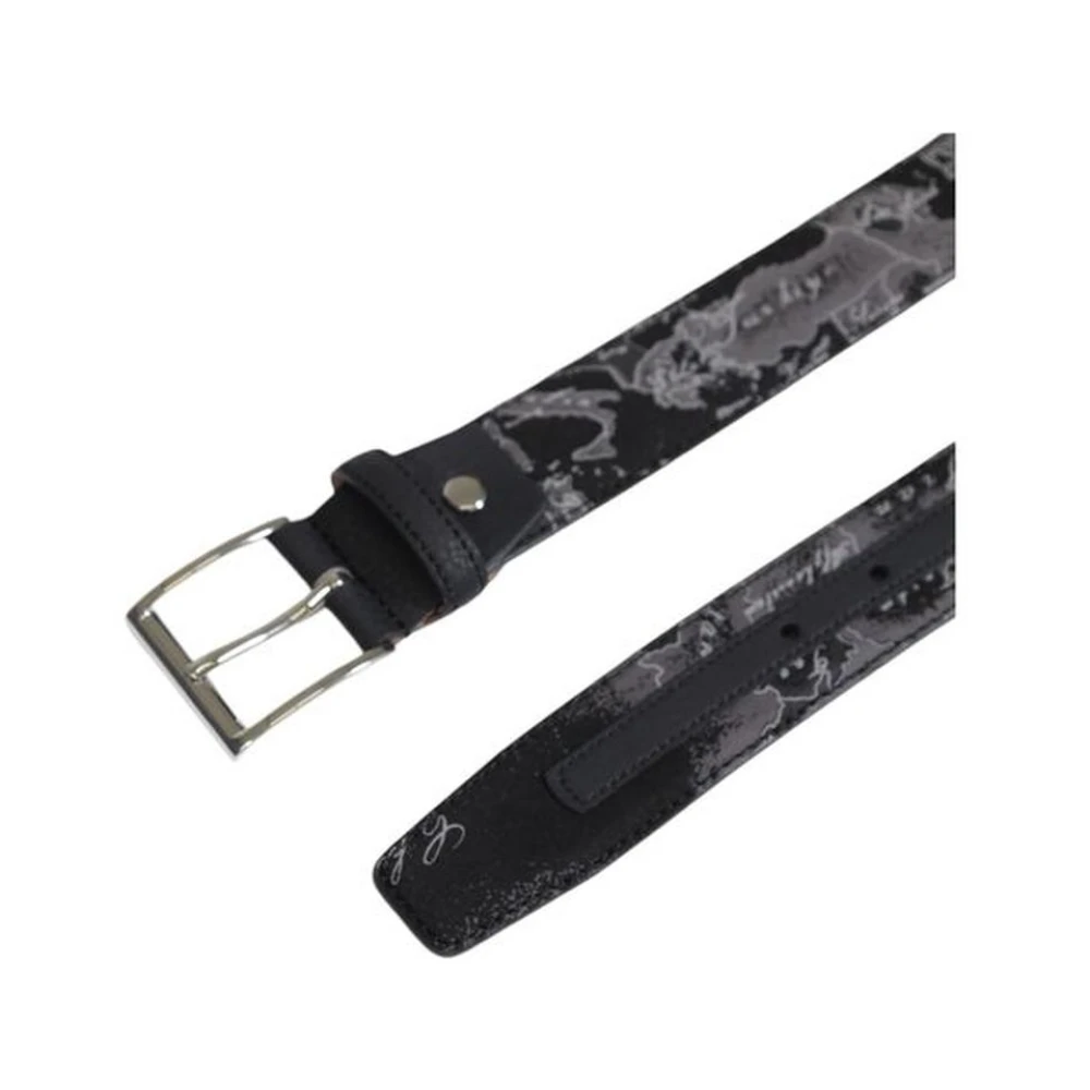 Alviero Martini 1a Classe Zwart Blend Riem Heren Herfst Winter Collectie Black Heren