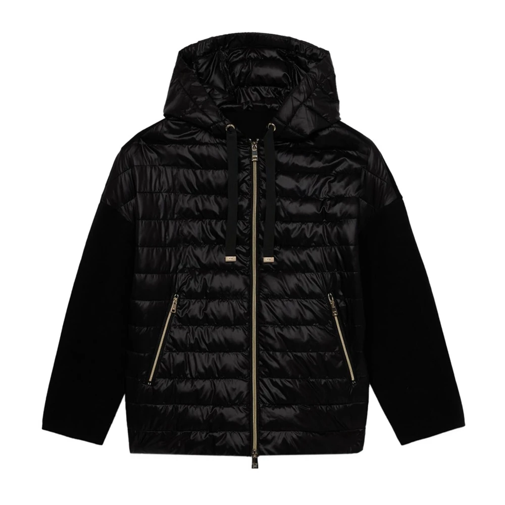 Oltre Donsjack met gebreide delen Black Dames