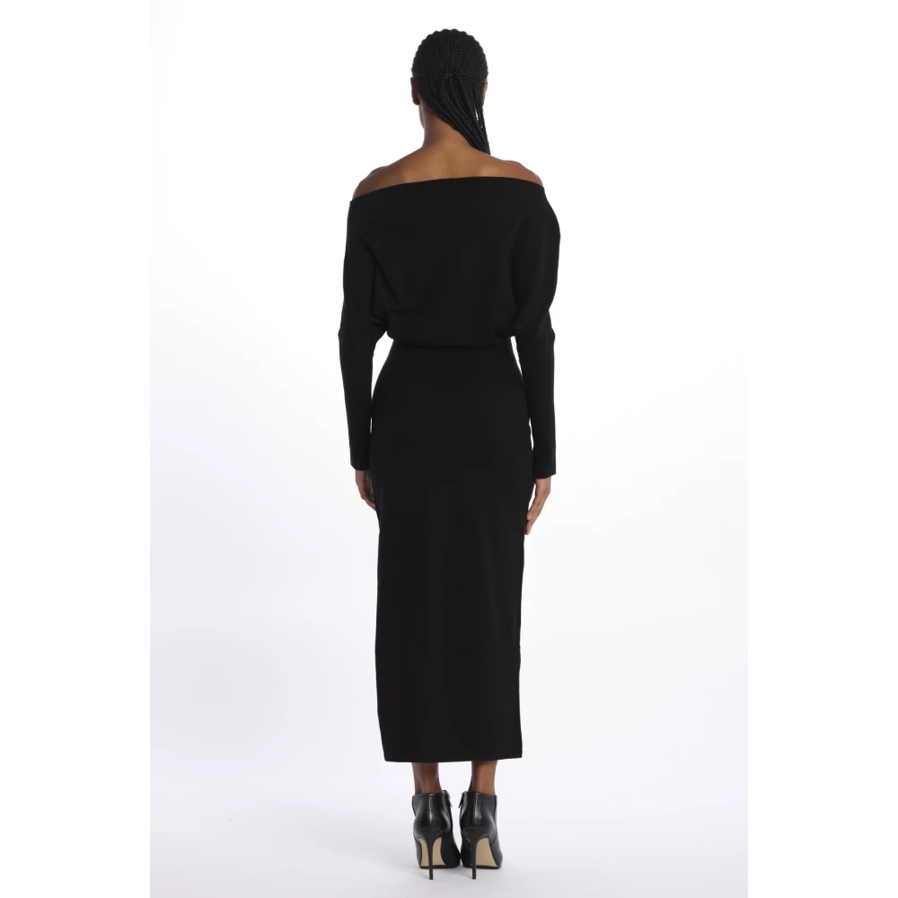 Simkhai Zwarte Janese Gebreide Jurk Black Dames