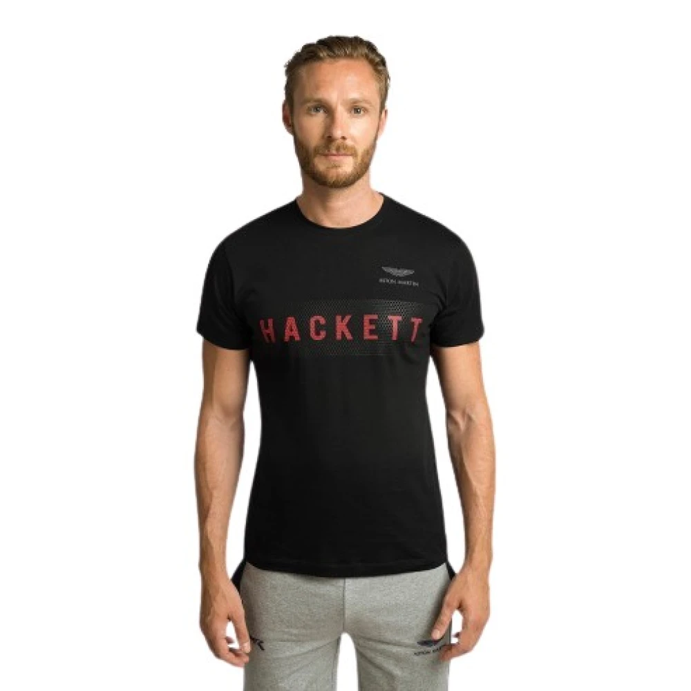 Hackett Heren Katoenen T-Shirt Black Heren