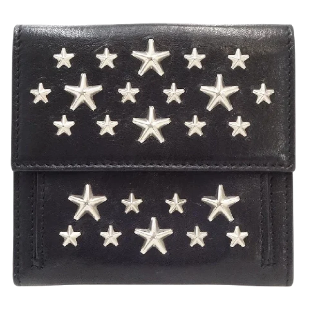 Jimmy Choo Pre-owned Leather wallets Black Dames