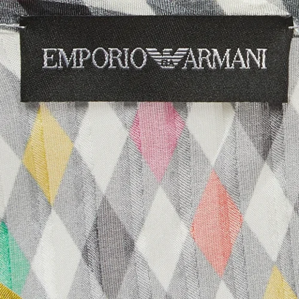 Armani Pre-owned Silk tops Multicolor Dames