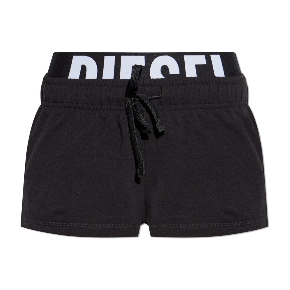 Diesel Donna Nero Pantaloncini, Xs, New,