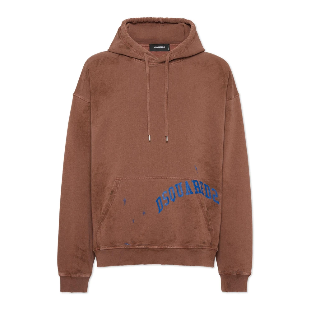 Dsquared2 Men's Brown Hoodie - Hoodies - Xl - Sweatshirts & Hoodies