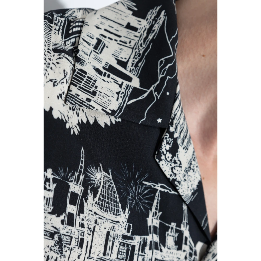 Amiri Gestreept overhemd Black Heren