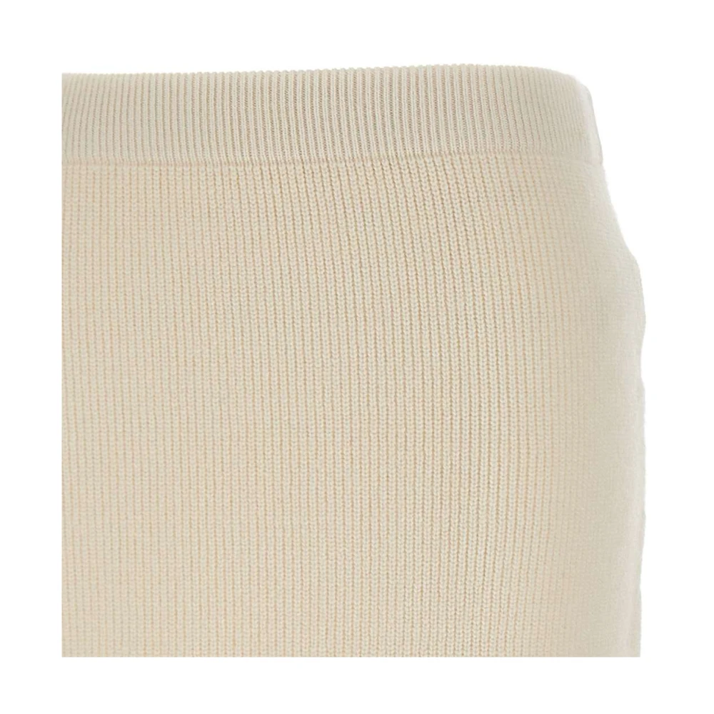 Fabiana Filippi Luxe Wolmix Crème Rok White Dames