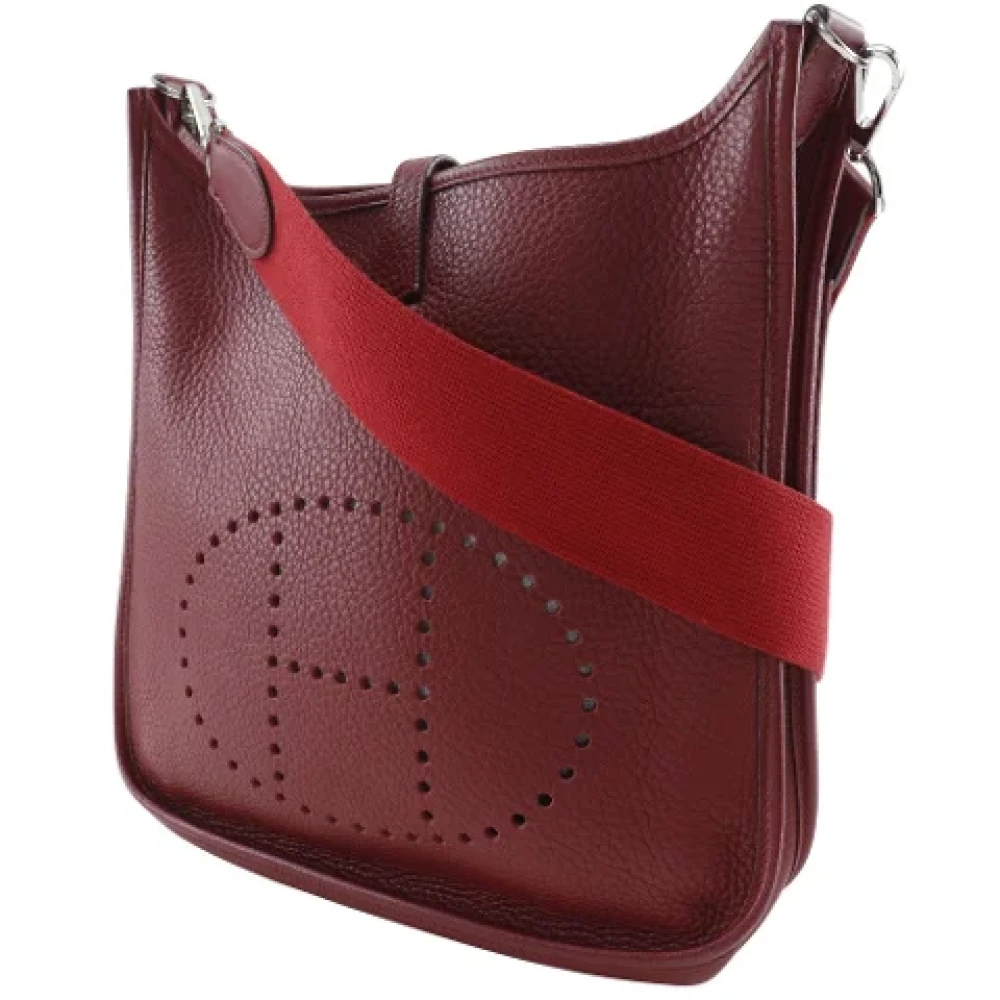 Hermès Vintage Pre-owned Leather shoulder-bags Red Dames