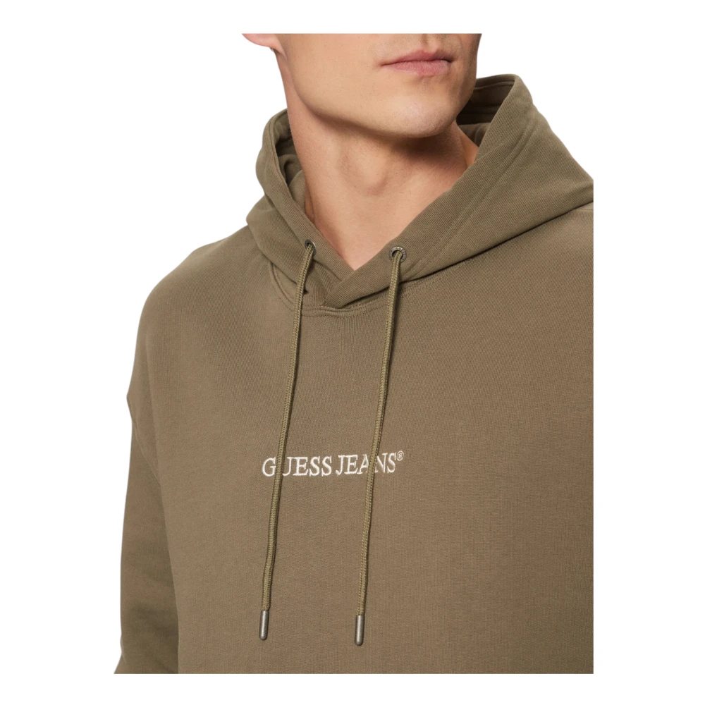 Guess Heren Hoodies Regular Fit Katoen Green Heren