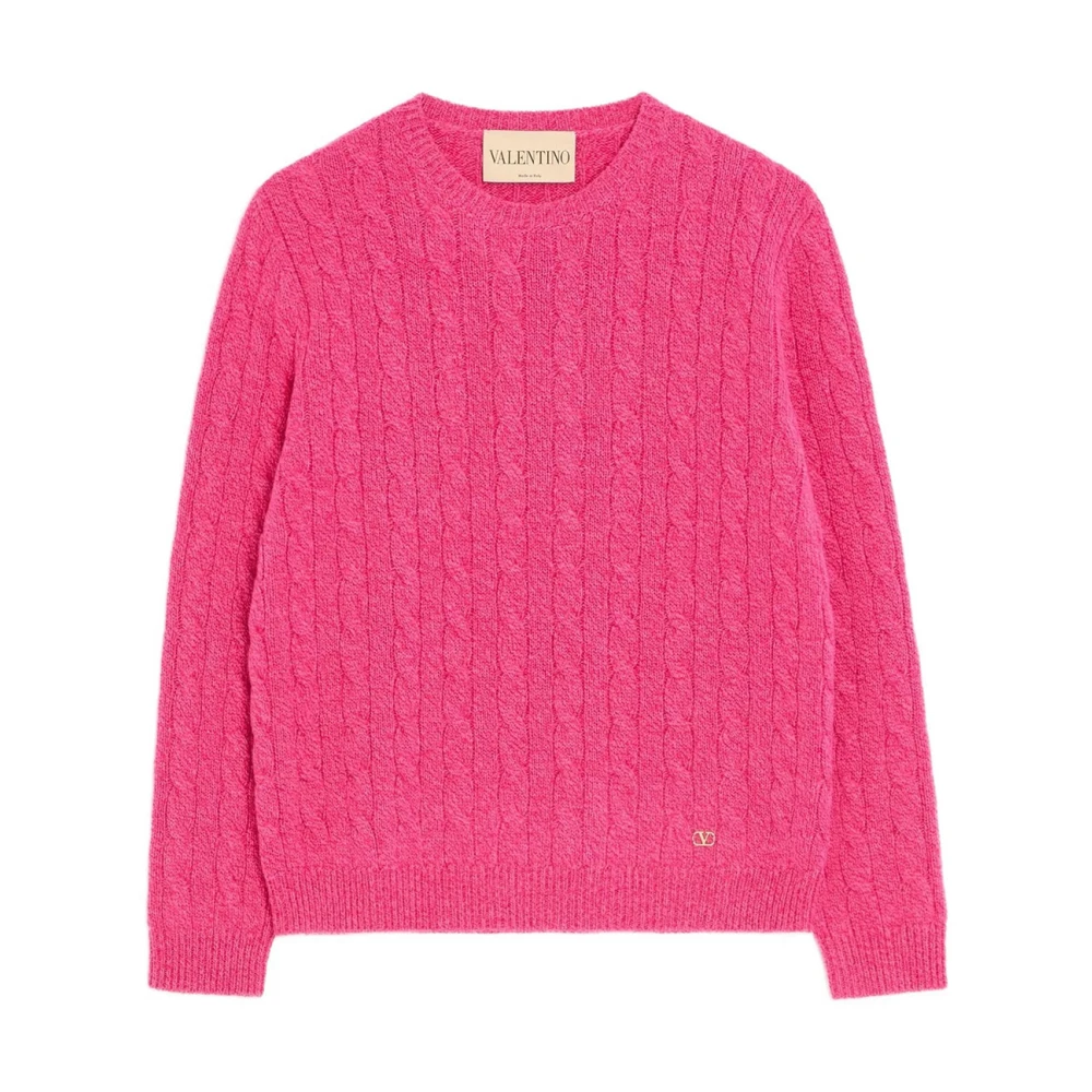 Valentino Garavani , Damen, Strickwaren, Rosa, S