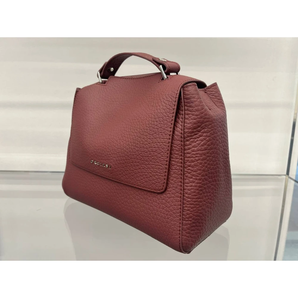 Orciani Zachte Leren Tas Brown Dames