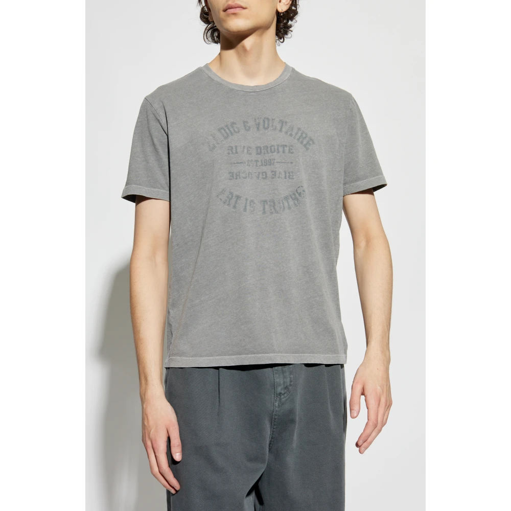 Zadig & Voltaire T-shirt Tommy Gray Heren