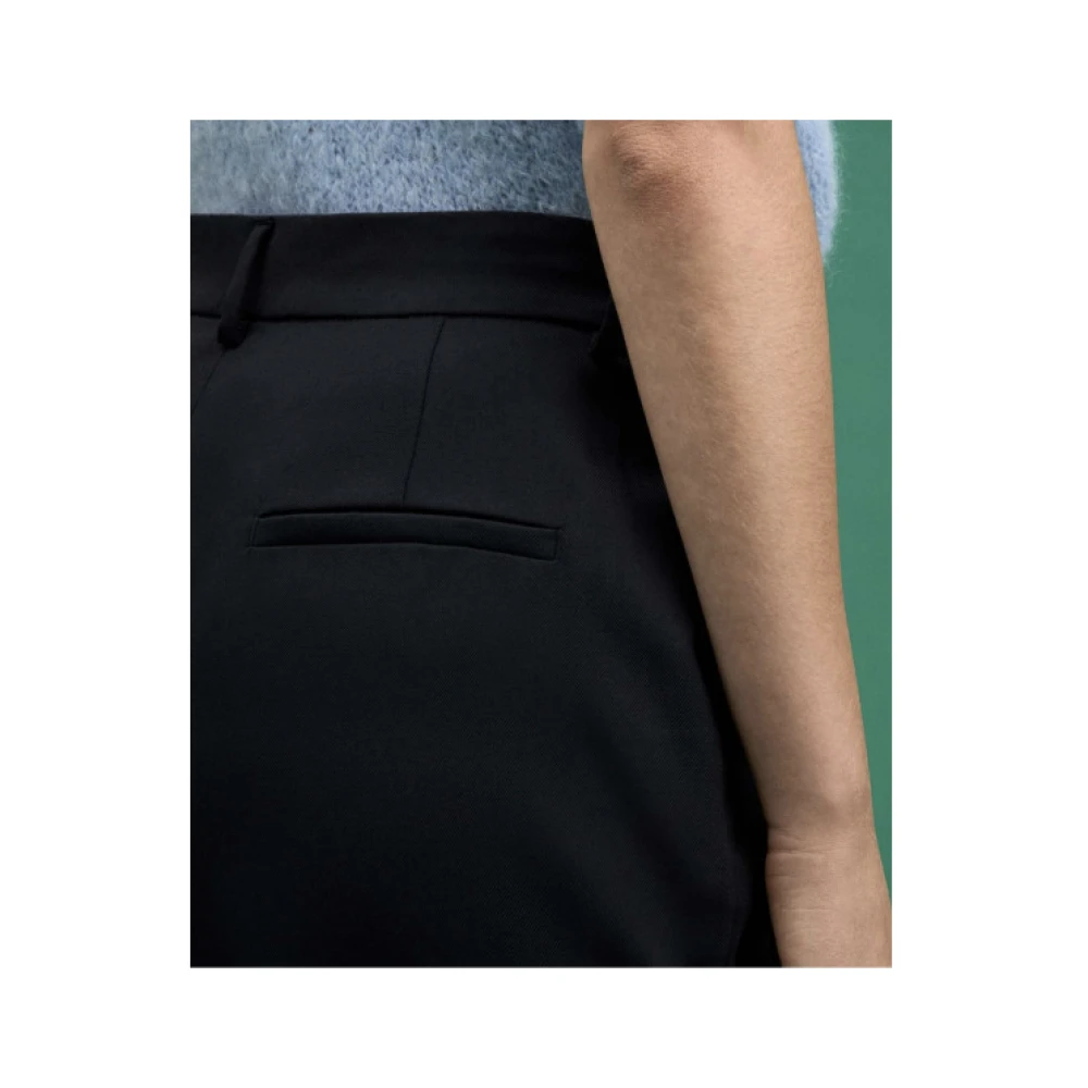 Peuterey Worsted wolblend broek Black Dames