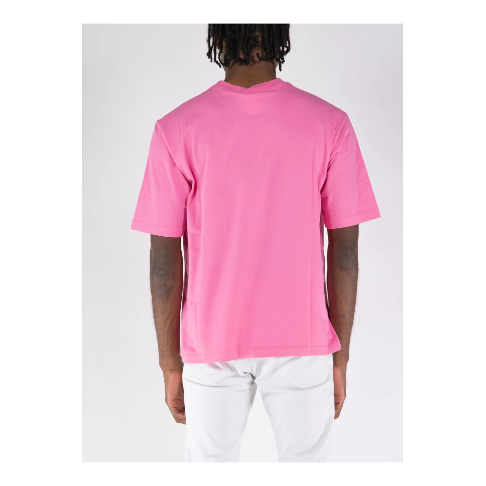 Dsquared2 Losse T-Shirt Pink Heren