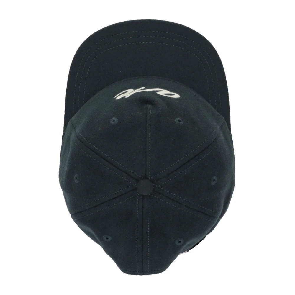 Arte Antwerp Geborduurde wollen pet met gebogen klep Green Unisex
