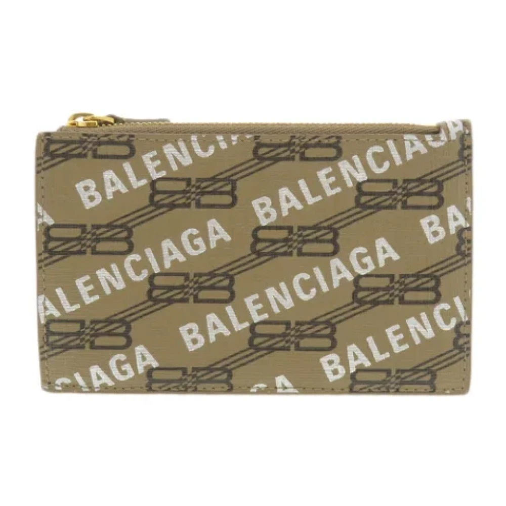 Balenciaga Vintage Pre-owned Leather wallets Beige Unisex