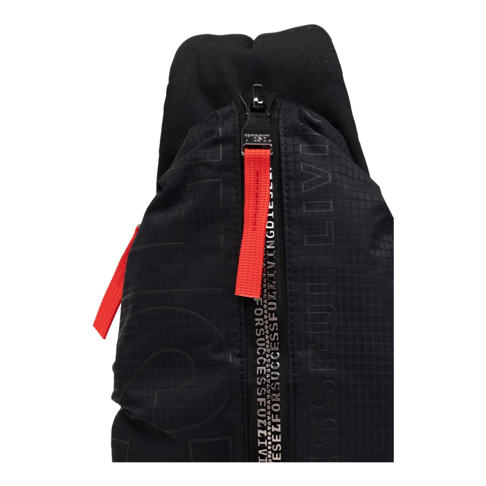 Diesel Een-schouder rugzak Zip-D Black Unisex