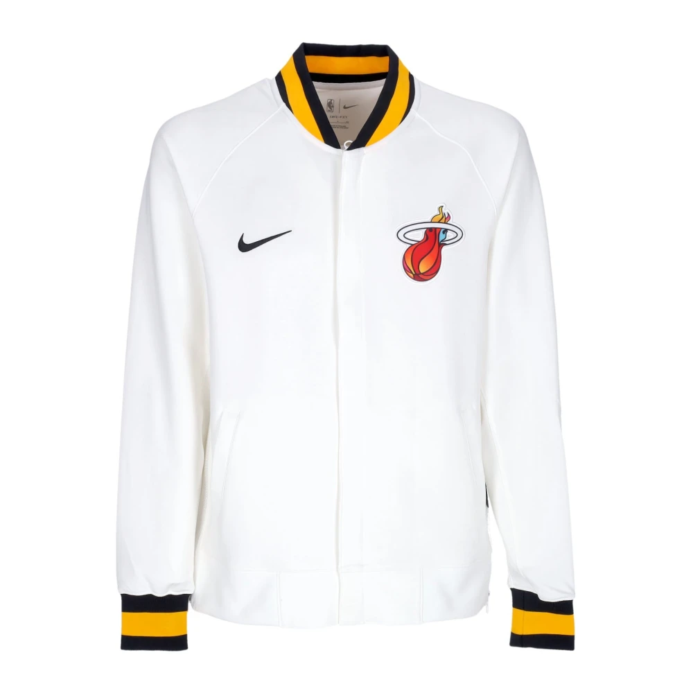 Nike White Training, Male, Xl, Miami Heat Lightweight Sweatshirt Jacket