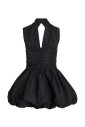 robe-noire-avec-col-halter-et-ourlet-bouffant