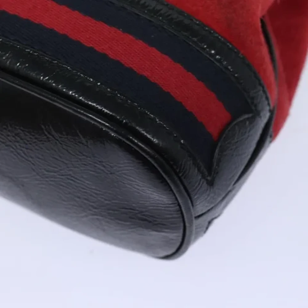 Gucci Vintage Pre-owned Suede gucci-bags Red Dames
