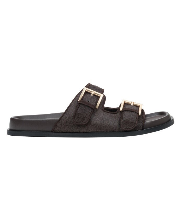 kvinnors-morkbruna-lader-slide-sandaler-med-justerbara-remmar