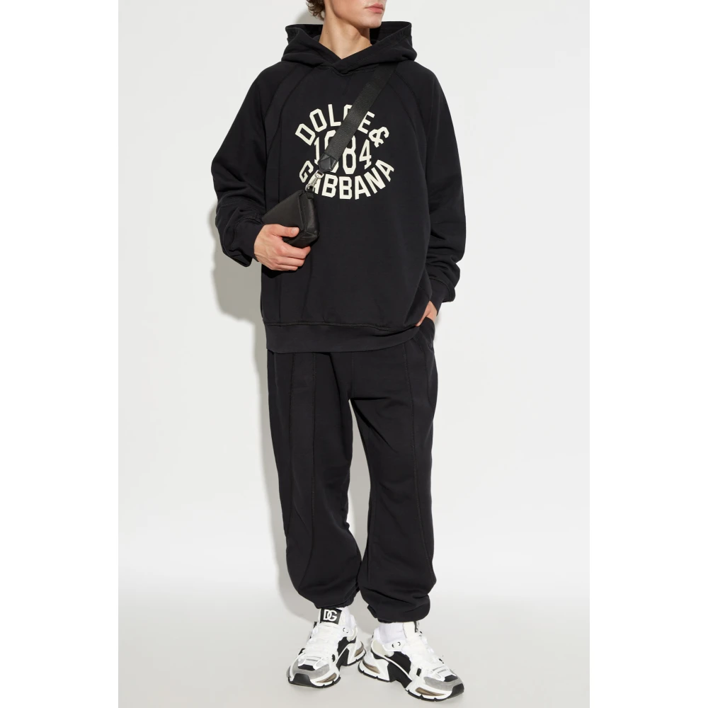 Dolce & Gabbana Hoodie Black Heren
