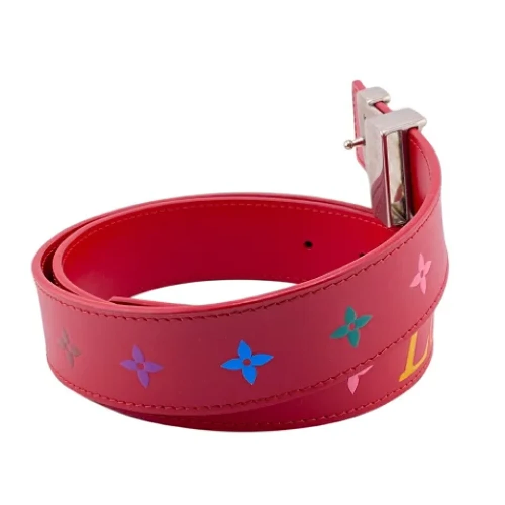 Louis Vuitton Vintage Pre-owned Leather belts Red Unisex