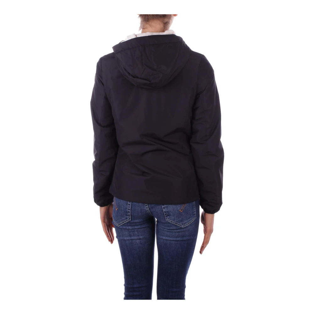 Suns Zwarte Hoodie met Ritszakken Black Dames