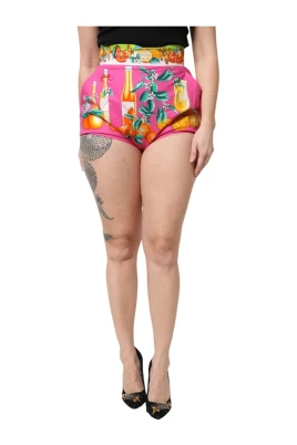 Citrus Print HighWaisted Shorts