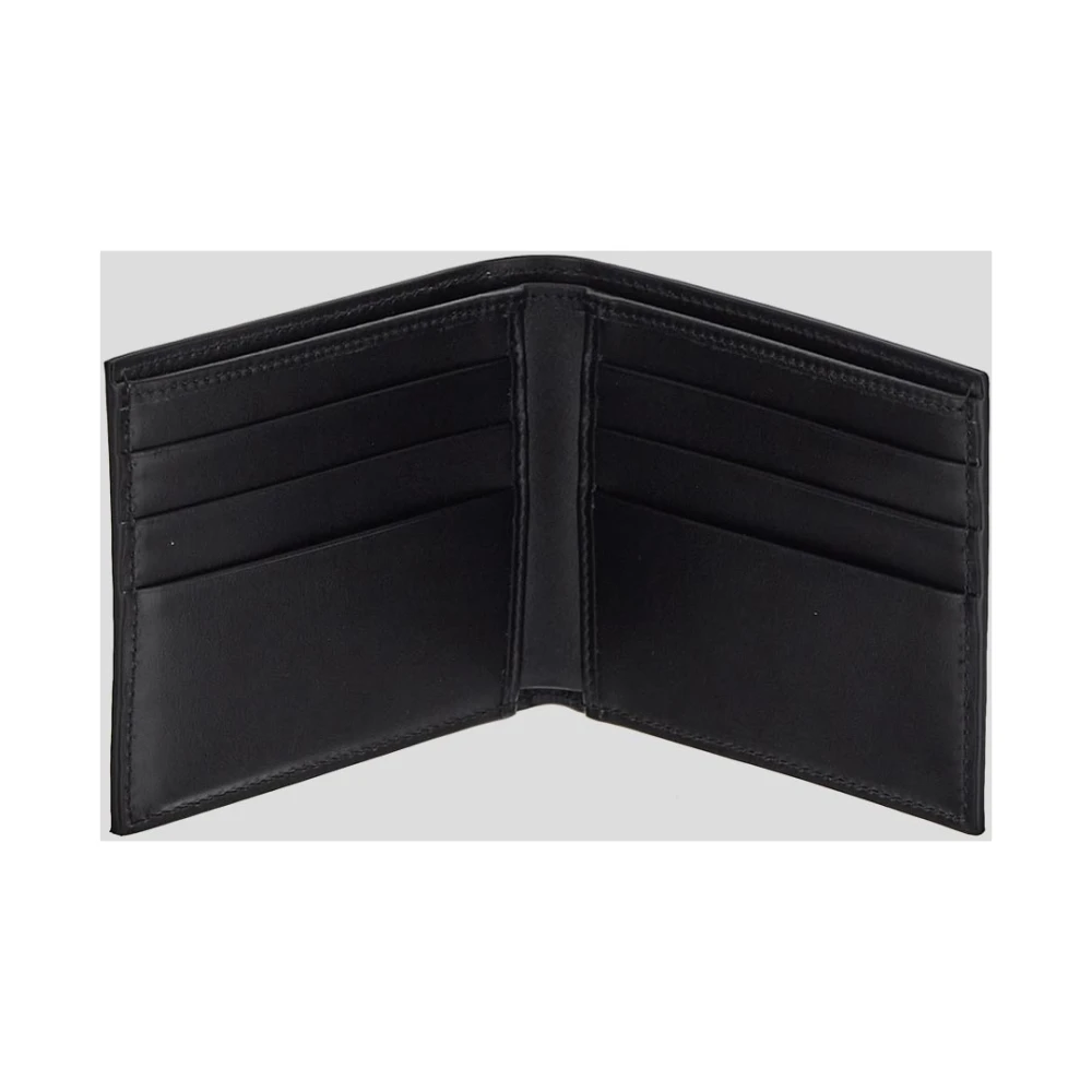 Dolce & Gabbana Leren Logo Portemonnee Black Heren
