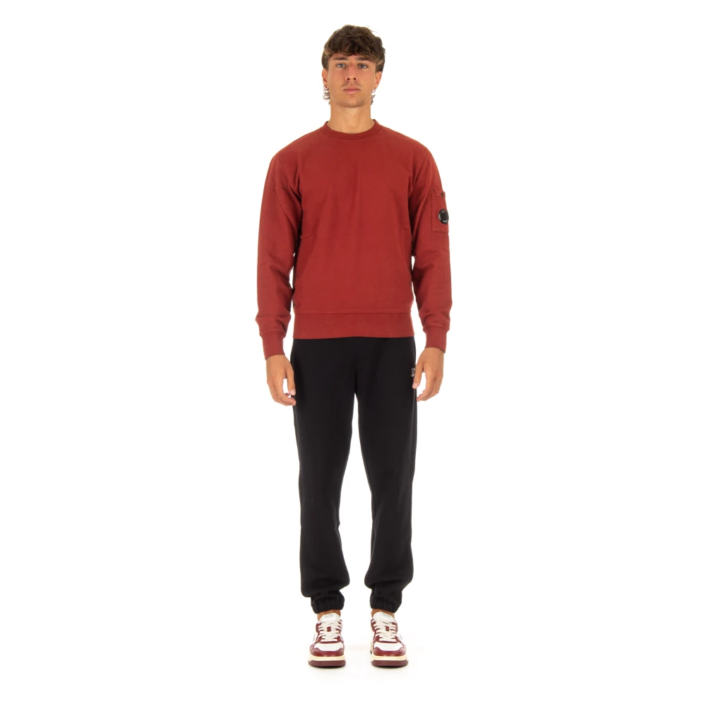 C.P. Company Bordeaux Resist Dyed Sweater Red Heren